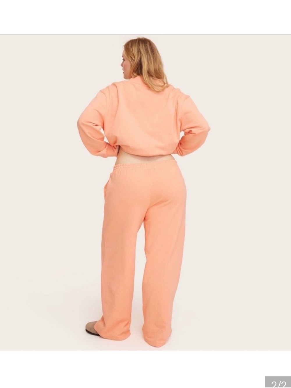 NWT Parke X Target Collab Peach Sweatpants size L - Picture 2 of 2